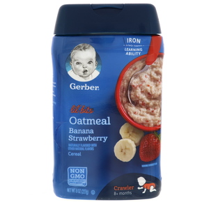 Gerber Lil Bits Oatmeal Banana & Strawberry Cereal 227g