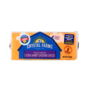 Crystal Farms Wisconsin Extra Sharp Cheddar Cheese 226g