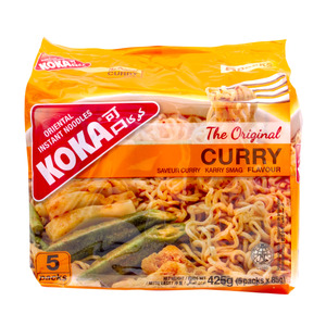 Koka Instant Noodles Curry Flavour 5 x 85g