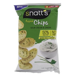 Snatt's Popped Chips Sour Cream and Onion 75g