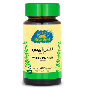 Natureland Organic White Ground Pepper 40g
