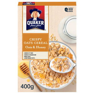 Quaker Crispy Cereal Oats & Honey 400g