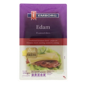 Emborg Edam Cheese Slices 150g