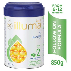Wyeth Nutrition Illuma HMO Stage 2, 6-12 Months Super Premium Follow On Formula for Babies 850g
