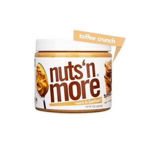 Nuts 'n More Toffee Crunch High Protein Peanut Butter Spread 454g
