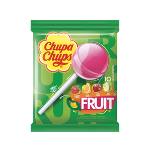 Chupa Chups Assorted Fruit Flavour Lollipops 10pcs